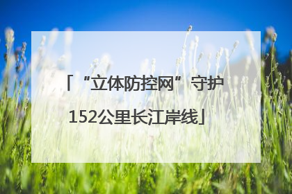 “立体防控网”守护152公里长江岸线
