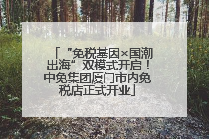 “免税基因×国潮出海”双模式开启！中免集团厦门市内免税店正式开业