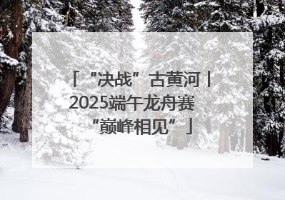 “决战”古黄河丨2025端午龙舟赛“巅峰相见”