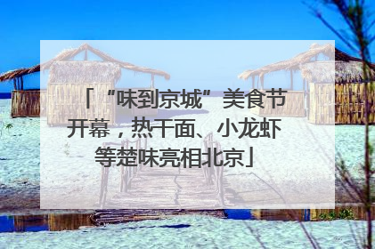 “味到京城”美食节开幕，热干面、小龙虾等楚味亮相北京