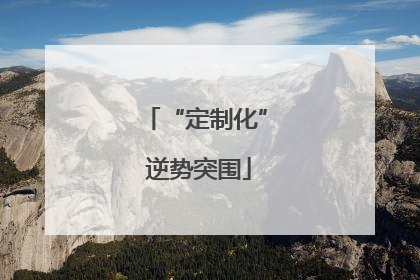 “定制化” 逆势突围