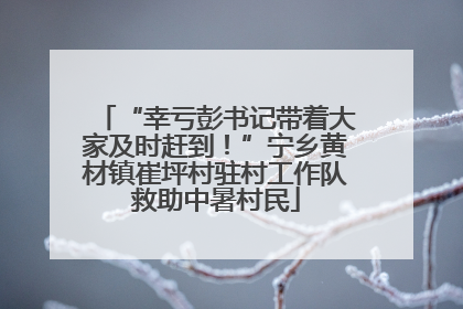 “幸亏彭书记带着大家及时赶到！”宁乡黄材镇崔坪村驻村工作队救助中暑村民