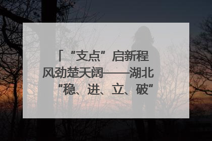 “支点”启新程 风劲楚天阔——湖北“稳、进、立、破”谱写“荆”彩篇章