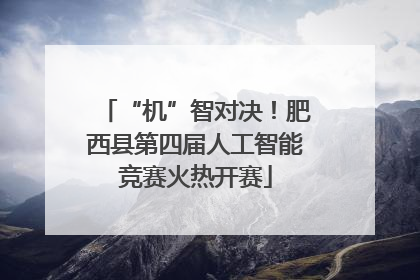 “机”智对决！肥西县第四届人工智能竞赛火热开赛