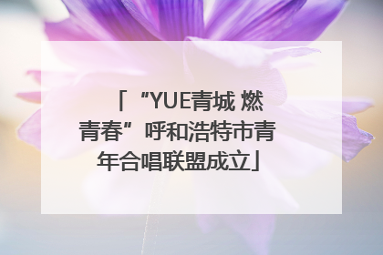 “YUE青城 燃青春”呼和浩特市青年合唱联盟成立