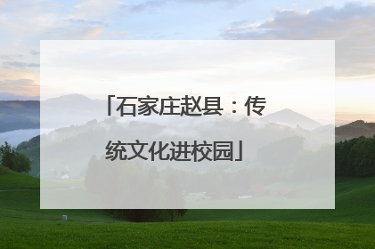石家庄赵县：传统文化进校园