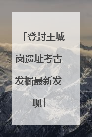 登封王城岗遗址考古发掘最新发现