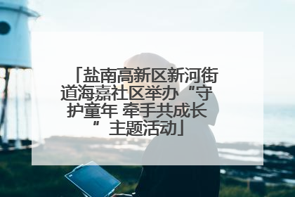盐南高新区新河街道海嘉社区举办“守护童年 牵手共成长”主题活动