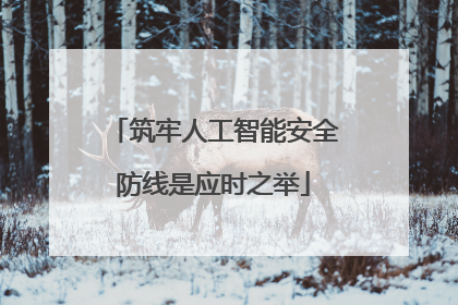 筑牢人工智能安全防线是应时之举