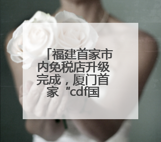 福建首家市内免税店升级完成，厦门首家“cdf国潮店”在旁同步开业