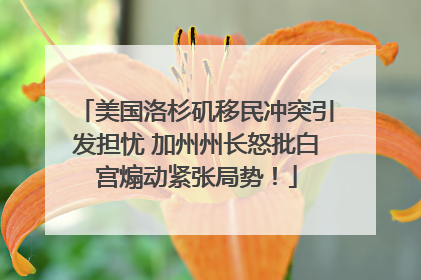 美国洛杉矶移民冲突引发担忧 加州州长怒批白宫煽动紧张局势！