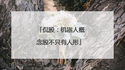 侃股：机器人概念股不只有人形