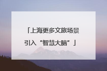 上海更多文旅场景引入“智慧大脑”