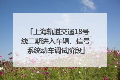 上海轨道交通18号线二期进入车辆、信号系统动车调试阶段