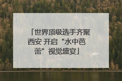 世界顶级选手齐聚西安 开启“水中芭蕾”视觉盛宴