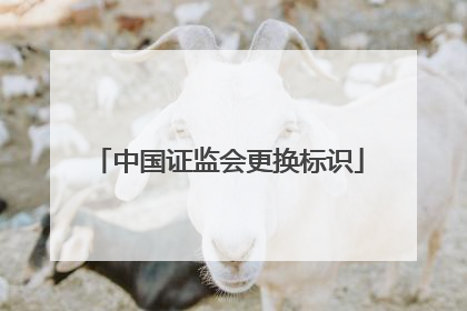 中国证监会更换标识