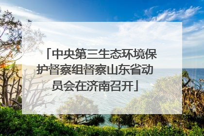 中央第三生态环境保护督察组督察山东省动员会在济南召开