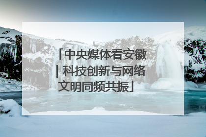 中央媒体看安徽｜科技创新与网络文明同频共振