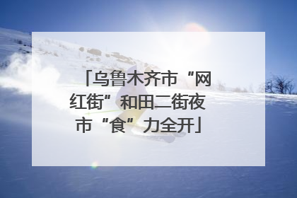 乌鲁木齐市“网红街”和田二街夜市“食”力全开