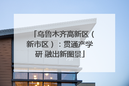 乌鲁木齐高新区（新市区）：贯通产学研 融出新图景