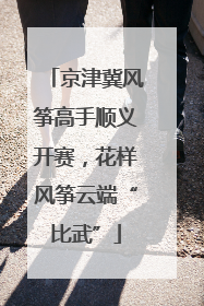 京津冀风筝高手顺义开赛，花样风筝云端“比武”