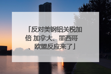 反对美钢铝关税加倍 加拿大、墨西哥、欧盟反应来了