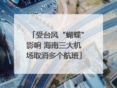 受台风“蝴蝶”影响 海南三大机场取消多个航班