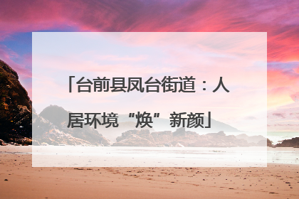台前县凤台街道：人居环境“焕”新颜