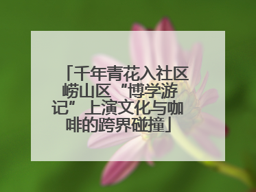 千年青花入社区 崂山区“博学游记”上演文化与咖啡的跨界碰撞