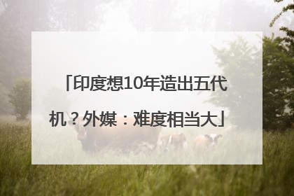 印度想10年造出五代机？外媒：难度相当大