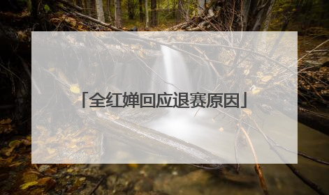 全红婵回应退赛原因