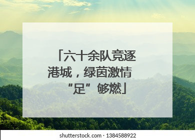 六十余队竞逐港城，绿茵激情“足”够燃