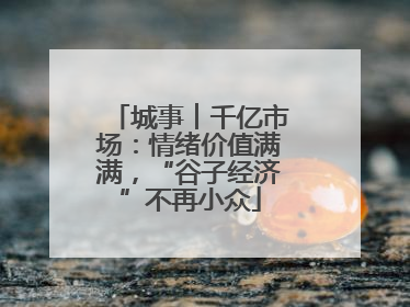 城事︱千亿市场：情绪价值满满，“谷子经济”不再小众