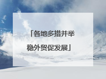 各地多措并举稳外贸促发展