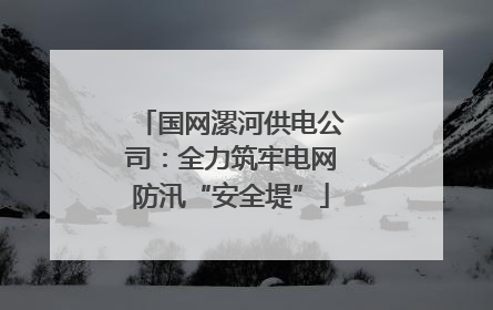 国网漯河供电公司：全力筑牢电网防汛“安全堤”