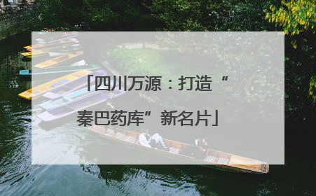 四川万源：打造“秦巴药库”新名片