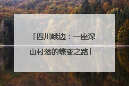 四川峨边：一座深山村落的蝶变之路