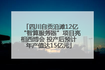 四川自贡沿滩12亿“智算服务器”项目亮相西博会 投产后预计年产值达15亿元