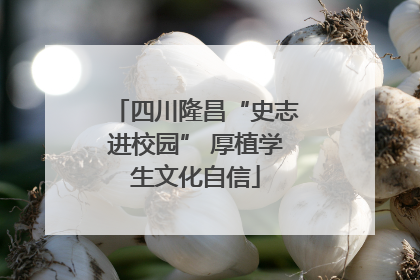 四川隆昌“史志进校园” 厚植学生文化自信
