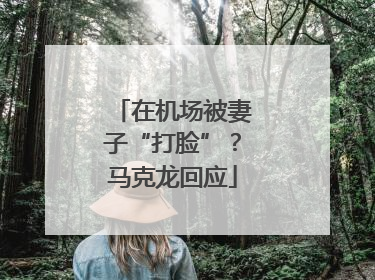 在机场被妻子“打脸”？马克龙回应
