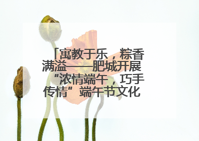 寓教于乐，粽香满溢——肥城开展“浓情端午，巧手传情”端午节文化主题活动