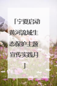 宁夏启动黄河流域生态保护主题宣传实践月