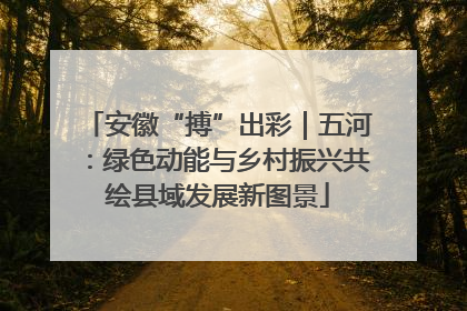安徽“搏”出彩｜五河：绿色动能与乡村振兴共绘县域发展新图景
