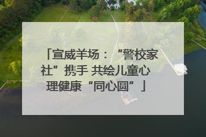 宣威羊场：“警校家社”携手 共绘儿童心理健康“同心圆”