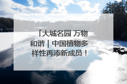 大城名园 万物和谐｜中国植物多样性再添新成员！它只在西藏墨脱