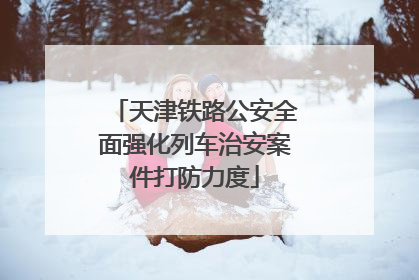 天津铁路公安全面强化列车治安案件打防力度