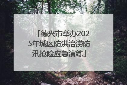 德兴市举办2025年城区防洪治涝防汛抢险应急演练