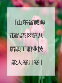 山东省威海市临港区第八届职工职业技能大赛开赛