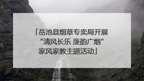 岳池县烟草专卖局开展“清风长乐 廉韵广烟”家风家教主题活动