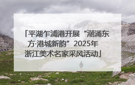 平湖乍浦港开展“潮涌东方·港城新韵”2025年浙江美术名家采风活动